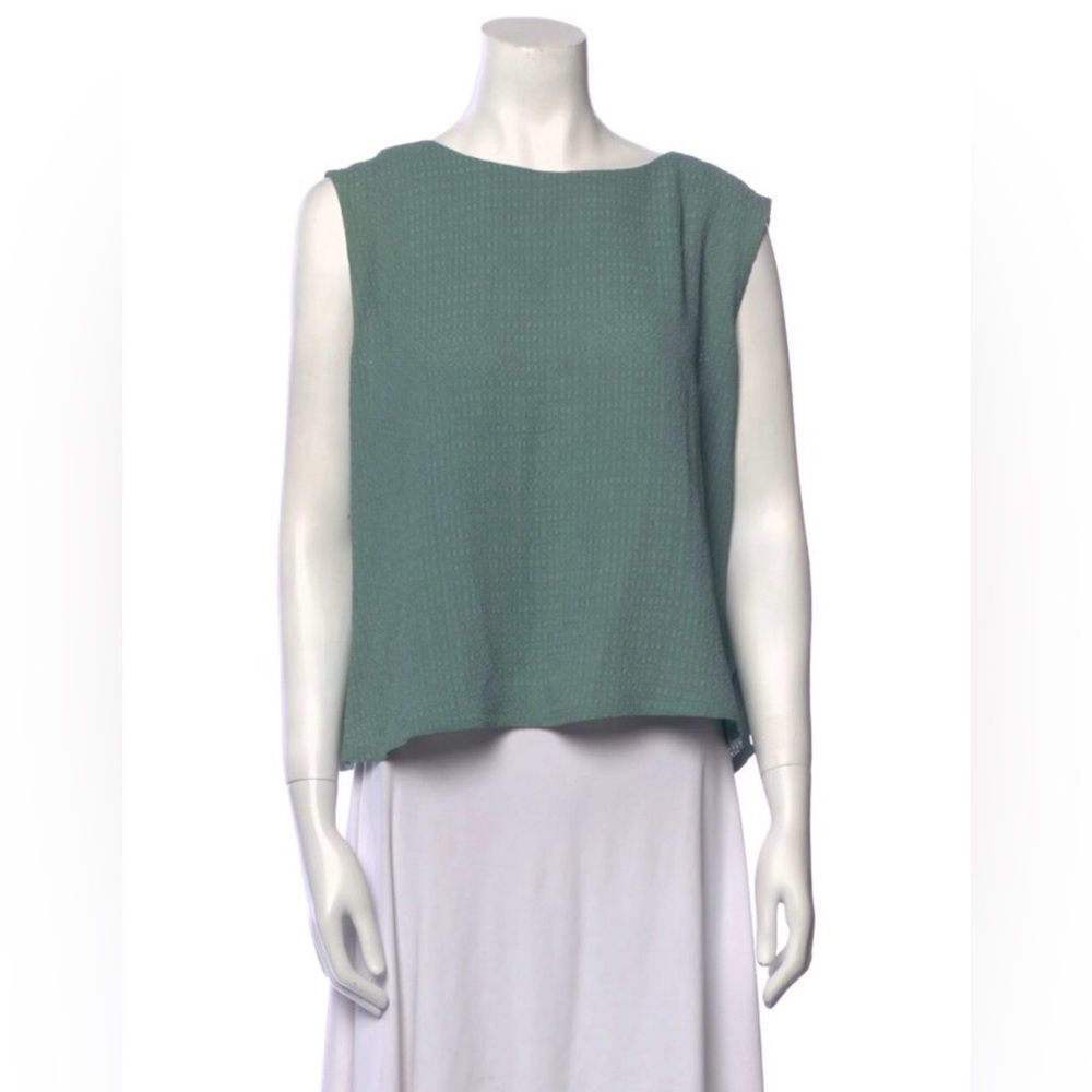 Asiatica Sleeveless Green Top Size L